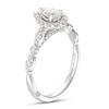 Thumbnail Image 1 of Monique Lhuillier Bliss Diamond Engagement Ring 7/8 ct tw Pear & Round-cut 18K White Gold