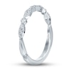 Thumbnail Image 3 of Monique Lhuillier Bliss Diamond Wedding Band 1/4 ct tw Round-cut 18K White Gold