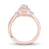 Thumbnail Image 3 of Monique Lhuillier Bliss Diamond Engagement Ring 7/8 ct tw Round & Marquise-cut 18K Rose Gold