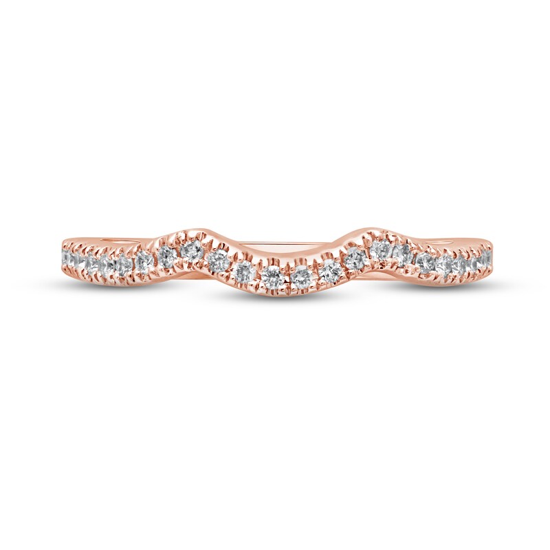 Monique Lhuillier Bliss Diamond Wedding Band 1/5 ct tw Round-cut 18K Rose Gold