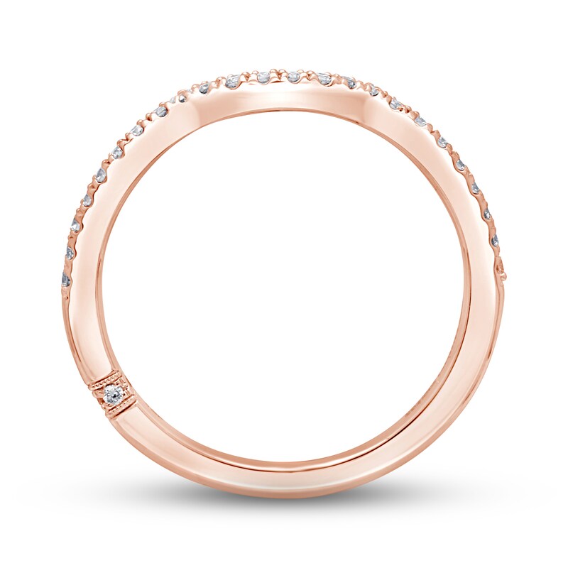 Monique Lhuillier Bliss Diamond Wedding Band 1/5 ct tw Round-cut 18K Rose Gold