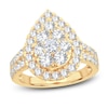 Thumbnail Image 1 of Now + Forever Multi-Diamond Engagement Ring 2 ct tw Round-cut 14K Yellow Gold