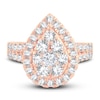 Thumbnail Image 2 of Multi-Diamond Engagement Ring 2 ct tw Round-cut 14K Rose Gold