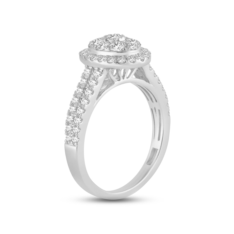 Main Image 2 of Now + Forever Multi-Diamond Engagement Ring 2 ct tw Round-cut 14K White Gold