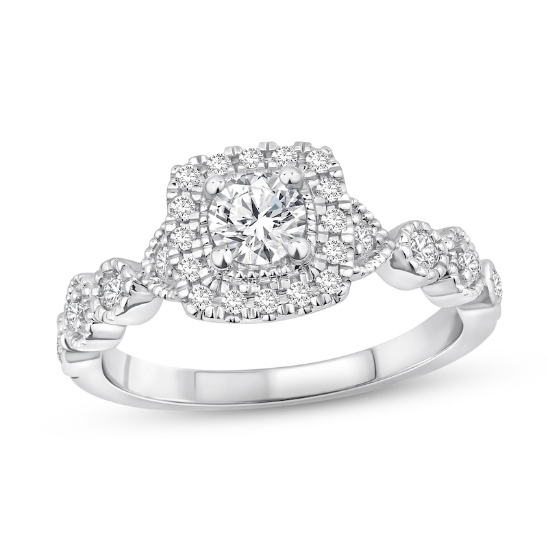 Main Image 1 of Now + Forever Diamond Engagement Ring 5/8 ct tw Round-cut 14K White Gold