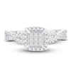 Thumbnail Image 3 of Now + Forever Multi-Diamond Engagement Ring 1/2 ct tw Princess & Round 14K White Gold