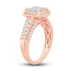 Thumbnail Image 2 of Now + Forever Multi-Diamond Engagement Ring 1 ct tw Princess & Round 14K Rose Gold