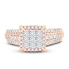 Thumbnail Image 3 of Now + Forever Multi-Diamond Engagement Ring 1 ct tw Princess & Round 14K Rose Gold