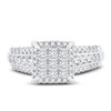 Thumbnail Image 3 of Now + Forever Multi-Diamond Engagement Ring 1 ct tw Princess & Round 14K White Gold