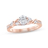 Thumbnail Image 0 of Monique Lhuillier Bliss Diamond Engagement Ring 7/8 ct tw Oval, Marquise & Round-cut 18K Two-Tone Gold