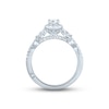 Thumbnail Image 4 of Monique Lhuillier Bliss Diamond Engagement Ring 7/8 ct tw Oval, Marquise & Round-cut 18K White Gold