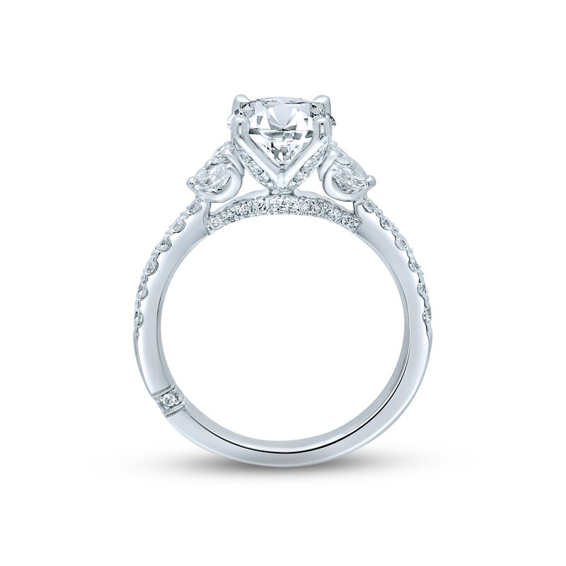Main Image 4 of Monique Lhuillier Bliss Diamond Engagement Ring 2-1/8 ct tw Round & Marquise-cut 18K White Gold