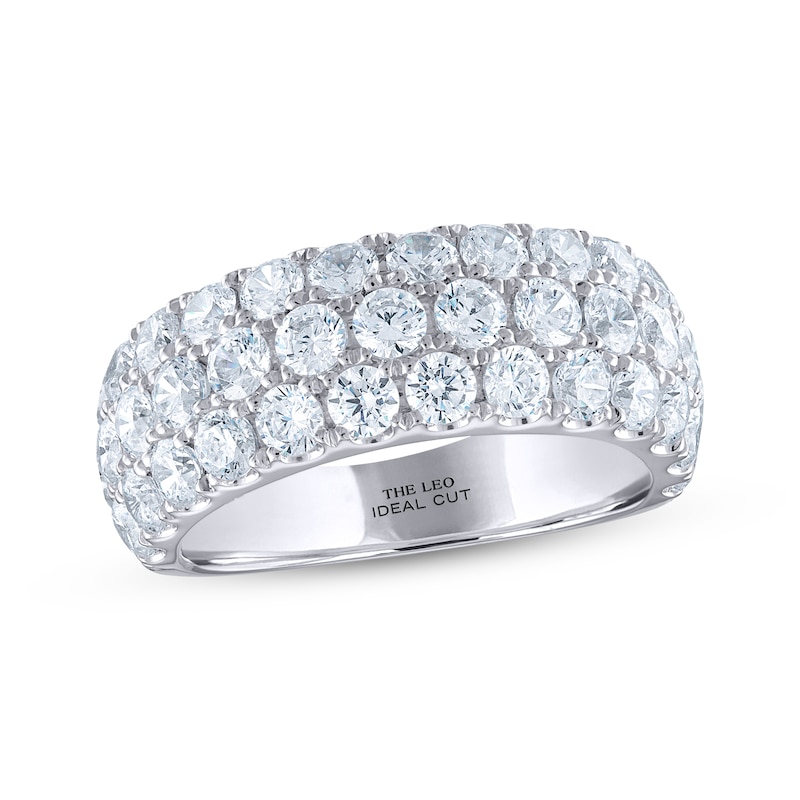 Main Image 1 of THE LEO Ideal Cut Diamond Anniversary Band 3 ct tw 14K White Gold