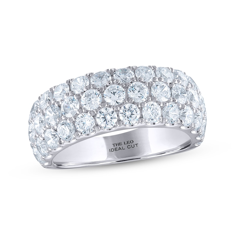 THE LEO Ideal Cut Diamond Anniversary Band 3 ct tw 14K White Gold