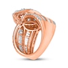 Thumbnail Image 2 of Now + Forever Multi-Diamond Engagement Ring 3 ct tw Round & Baguette-cut 14K Rose Gold