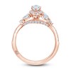 Thumbnail Image 3 of Monique Lhuillier Bliss Diamond Engagement Ring 1-1/8 ct tw Marquise & Round-cut 18K Rose Gold