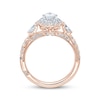 Thumbnail Image 2 of Monique Lhuillier Bliss Diamond Engagement Ring 1-1/4 ct tw Pear & Round-cut 18K Two-Tone Gold