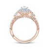 Thumbnail Image 3 of Monique Lhuillier Bliss Diamond Engagement Ring 1-1/4 ct tw Pear & Round-cut 18K Two-Tone Gold