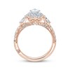 Thumbnail Image 2 of Monique Lhuillier Bliss Diamond Engagement Ring 1-1/4 ct tw Pear & Round-cut 18K Two-Tone Gold