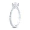 Thumbnail Image 1 of The Kiss Halo Diamond Engagement Ring 1 ct tw Round-cut Platinum
