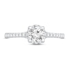 The Kiss Halo Diamond Engagement Ring 1 ct tw Round-cut Platinum