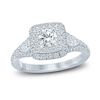 Thumbnail Image 0 of Monique Lhuillier Bliss Diamond Engagement Ring 1-1/6 ct tw Round & Pear-shaped 18K White Gold