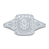 Thumbnail Image 2 of Monique Lhuillier Bliss Diamond Engagement Ring 1-1/6 ct tw Round & Pear-shaped 18K White Gold