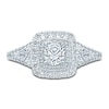 Thumbnail Image 3 of Monique Lhuillier Bliss Diamond Engagement Ring 1-1/6 ct tw Round & Pear-shaped 18K White Gold