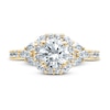 Thumbnail Image 2 of Monique Lhuillier Bliss Diamond Engagement Ring 1-7/8 ct tw Round, Marquise & Pear-shaped 18K Yellow Gold