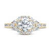 Thumbnail Image 3 of Monique Lhuillier Bliss Diamond Engagement Ring 1-7/8 ct tw Round, Marquise & Pear-shaped 18K Yellow Gold