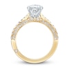 Thumbnail Image 4 of Monique Lhuillier Bliss Diamond Engagement Ring 1-7/8 ct tw Round-cut 18K Two-Tone Gold
