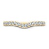 Thumbnail Image 3 of Monique Lhuillier Bliss Diamond Wedding Band 3/8 ct tw Round-cut 18K Yellow Gold