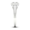 Thumbnail Image 3 of Now + Forever Multi-Diamond Engagement Ring 1 ct tw Princess & Round-cut 14K White Gold