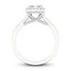 Thumbnail Image 4 of Now + Forever Multi-Diamond Engagement Ring 1 ct tw Princess & Round-cut 14K White Gold