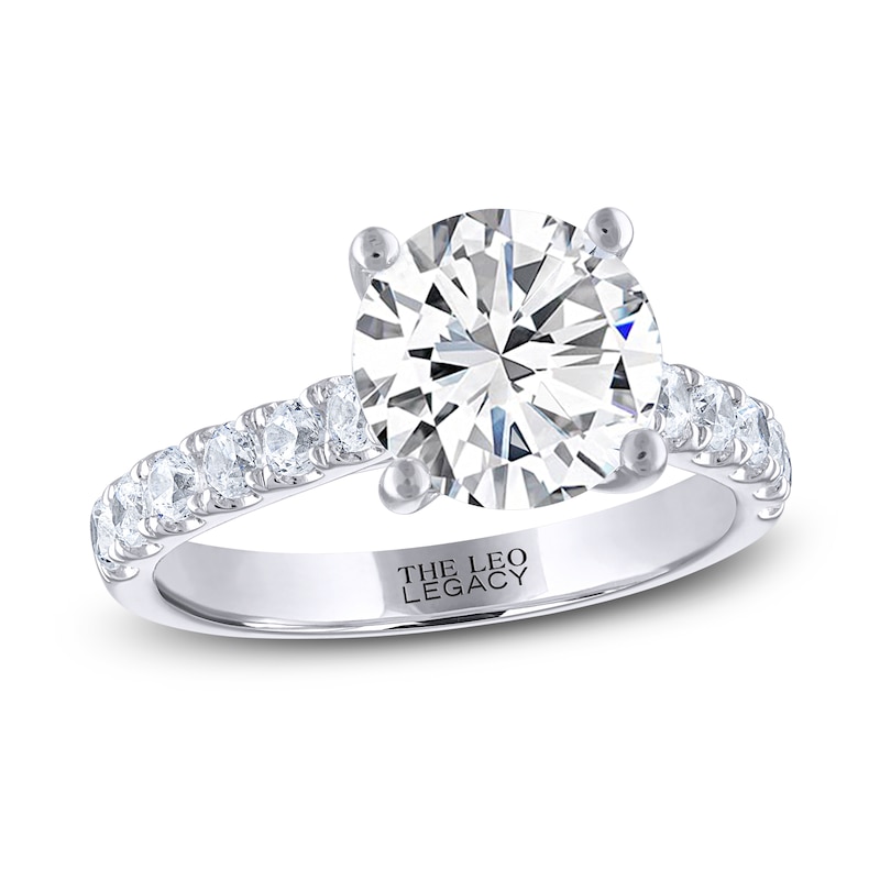 THE LEO Legacy Lab-Created Diamond Engagement Ring 3-1/2 ct tw 14K White Gold