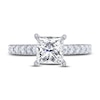 Thumbnail Image 3 of THE LEO Legacy Lab-Grown Diamond Princess-Cut Engagement Ring 1-7/8 ct tw 14K White Gold