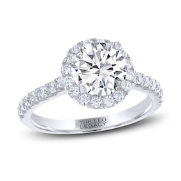 THE LEO Legacy Lab-Created Diamond Engagement Ring 1-7/8 ct tw 14K White Gold