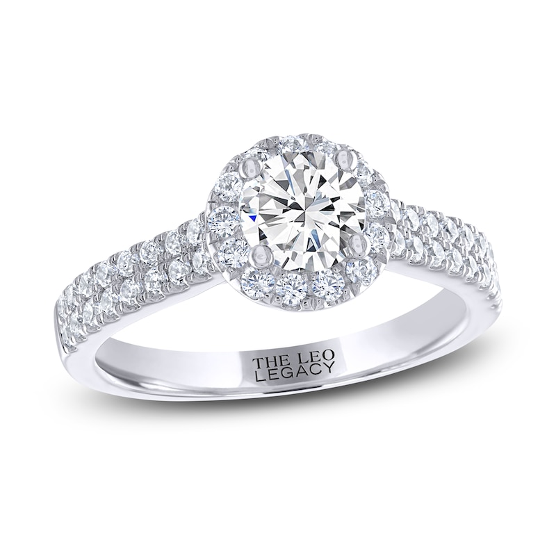 THE LEO Legacy Lab-Created Diamond Engagement Ring 1-1/6 ct tw 14K White Gold