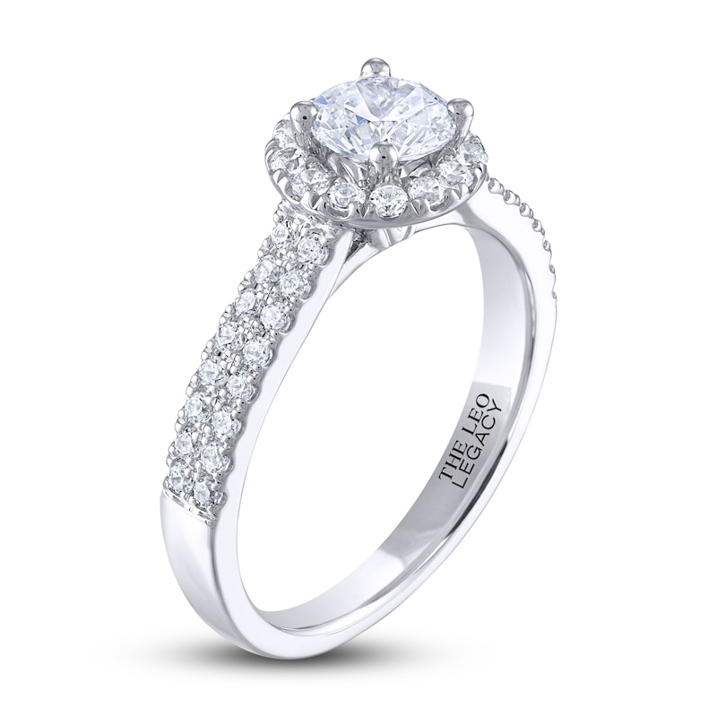 THE LEO Legacy Lab-Created Diamond Engagement Ring 1-1/6 ct tw 14K White Gold
