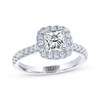 Thumbnail Image 1 of THE LEO Legacy Lab-Grown Diamond Princess-Cut Engagement Ring 1-3/8 ct tw 14K White Gold
