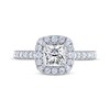 Thumbnail Image 2 of THE LEO Legacy Lab-Created Diamond Princess-Cut Engagement Ring 1-3/8 ct tw 14K White Gold