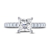 Thumbnail Image 3 of THE LEO Diamond Engagement Ring 2 ct tw Princess & Round-cut 14K White Gold
