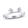 THE LEO Diamond Enhancer Ring 1/4 ct tw Princess-cut 14K White Gold