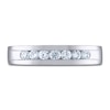 Thumbnail Image 2 of Men's THE LEO Ideal Cut Diamond Wedding Band 1/2 ct tw 14K White Gold