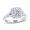 THE LEO Ideal Cut Diamond Engagement Ring 1-3/8 ct tw Round-cut 14K White Gold