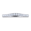 THE LEO Ideal Cut Diamond Wedding Band 1/4 ct tw Round-cut 14K White Gold