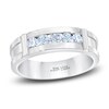 Thumbnail Image 0 of Men's THE LEO First Light Diamond Wedding Band 1/2 ct tw 14K White Gold