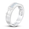 Thumbnail Image 1 of Men's THE LEO First Light Diamond Wedding Band 1/2 ct tw 14K White Gold