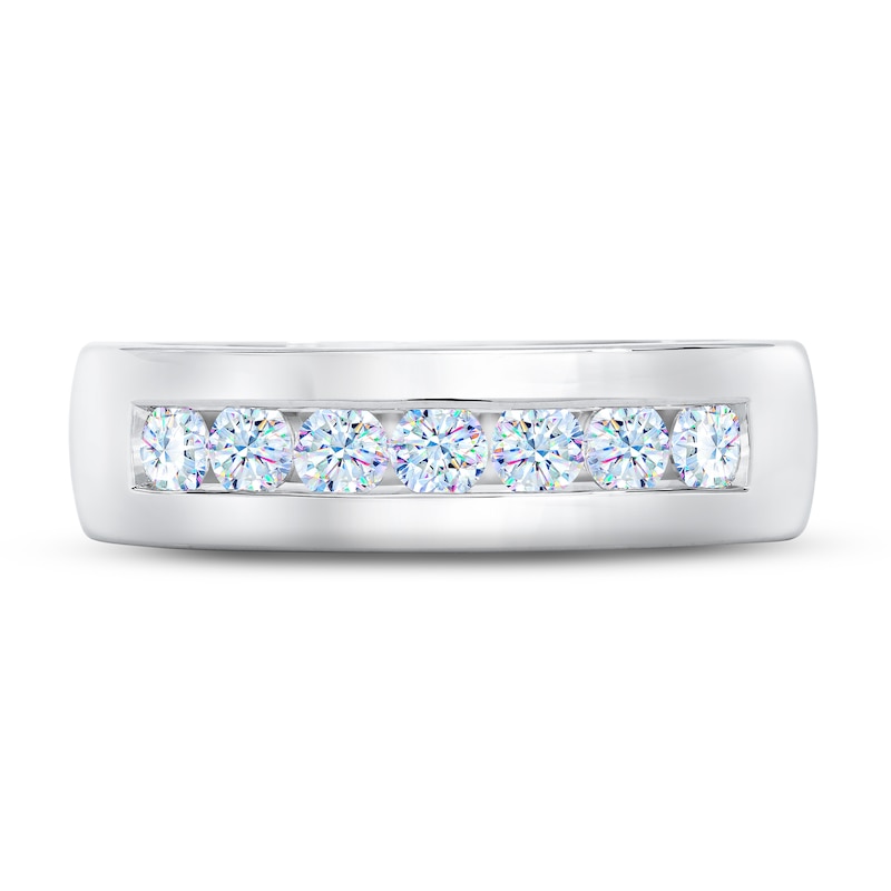 Main Image 3 of Men's THE LEO First Light Diamond Wedding Band 5/8 ct tw 14K White Gold