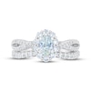 THE LEO First Light Diamond Oval-Cut Bridal Set 1-1/5 ct tw 14K White Gold